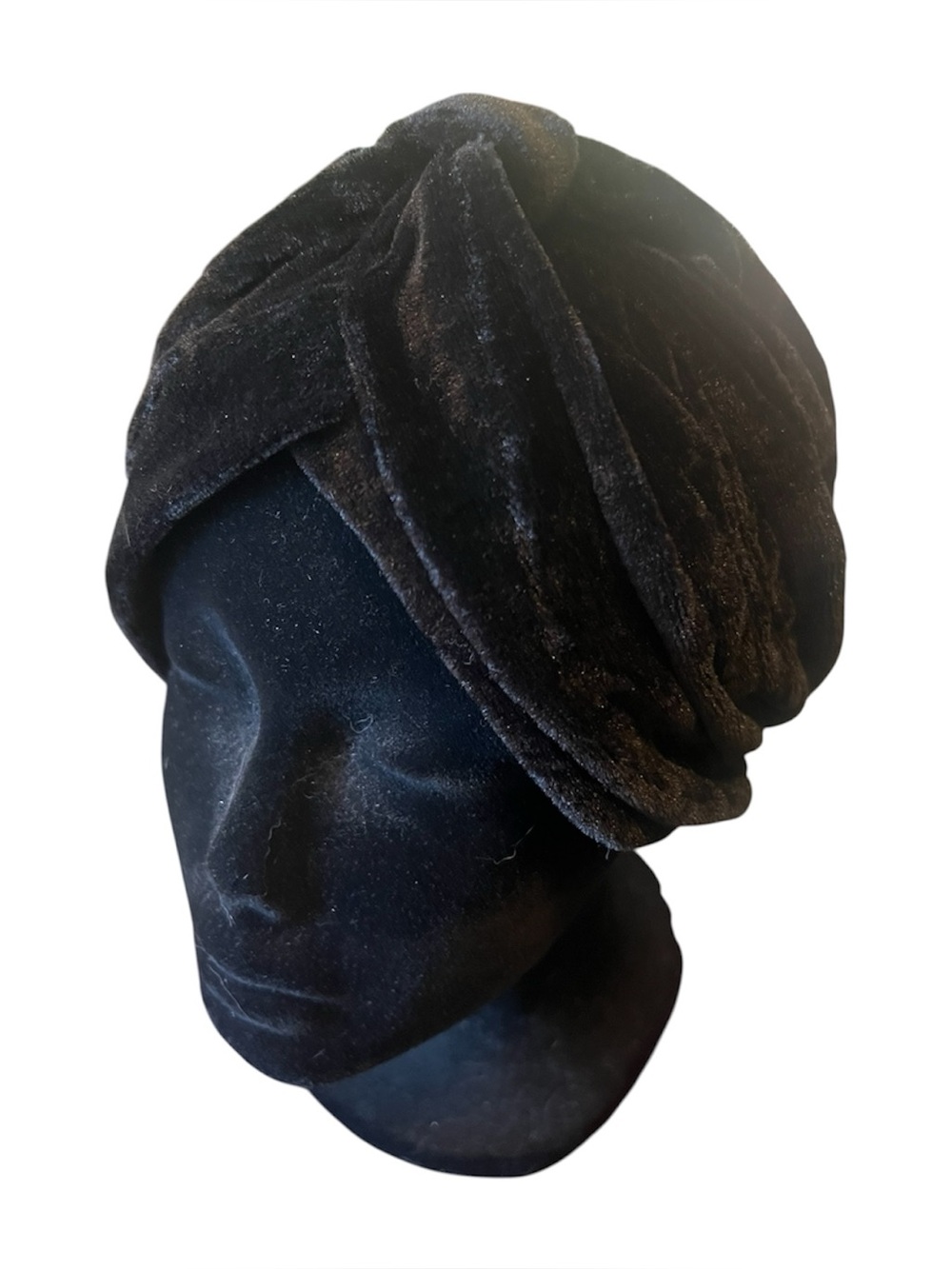 3/$20 💜 Velvet Turban Goth Flapper Retro Boho